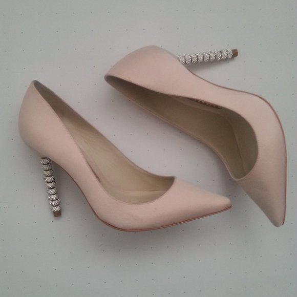 Sophia Webster Coco Crystal Embellished Satin Shoe - Picture 2 of 8